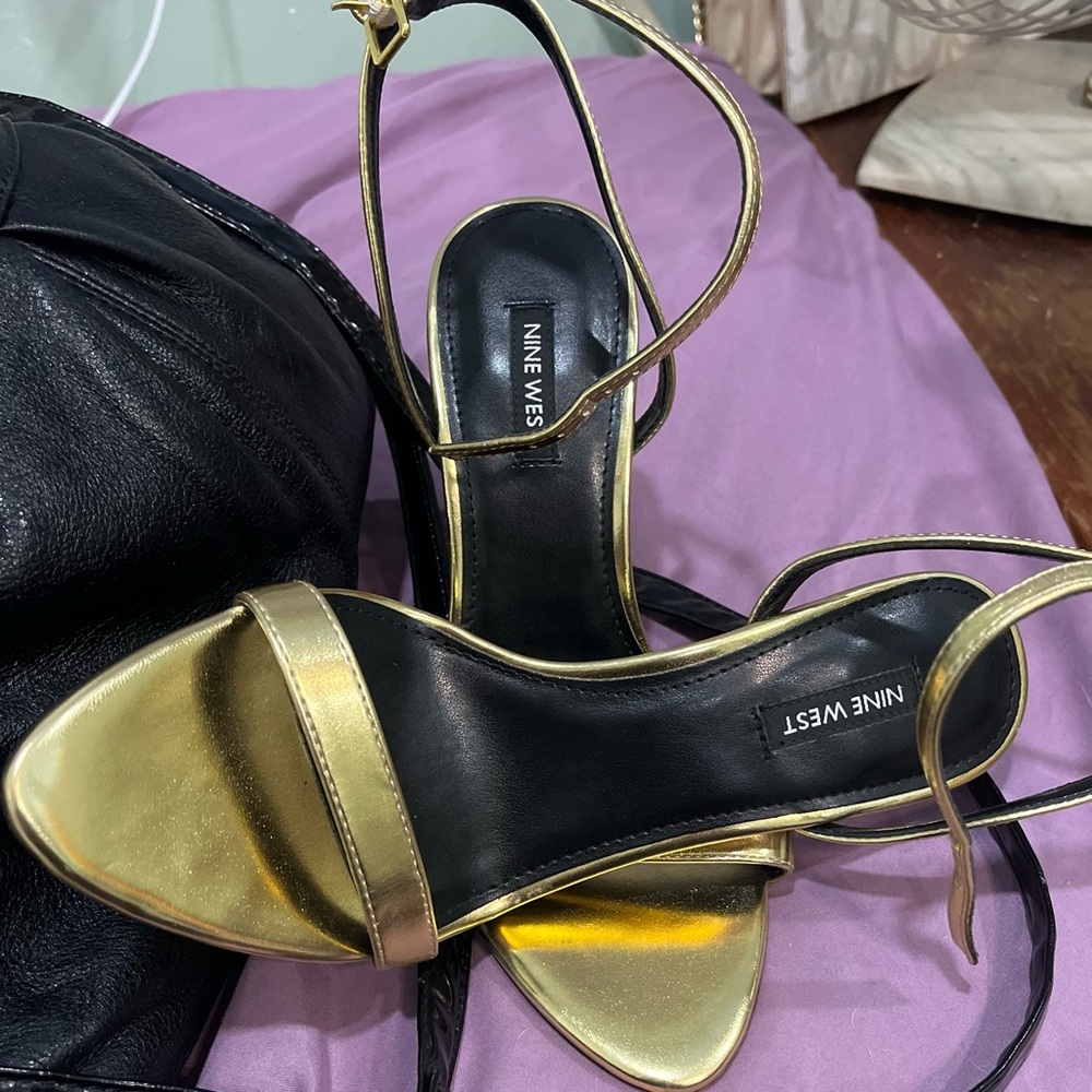 Nine West Reina Ankle Strap Sandals.  Never worn.  Only tried on.